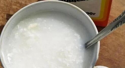 Bicarbonate sodium solution to increase a member